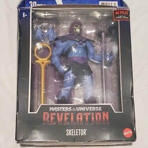 Mattel Action Figure Packaging with Blue and Black Design